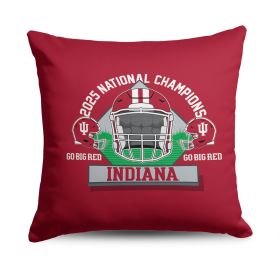 2025 NCAA Football Championship Indiana Hoosiers Effort Throw Pillow 18x18 inches