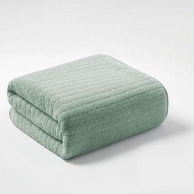Bath Towels Made Of Solid Color Ultra-Fine Fiber, Quick-Drying And Comfortable, Suitable For Bathrooms, Shower Rooms, Hotels, Holiday Decorations (Option: green)