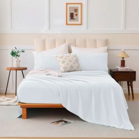Four-piece Bed Set, K (Option: White)