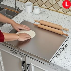 Stainless Steel Cutting Board for Kitchen - Large 304 Chopping Boards, Suitable for Meat Vegetables Bread and Baking,Kitchen Accessories, (size: 40CM*50CM)