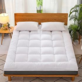 Topper Pad For Mattress Queen (Option: White)